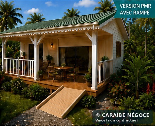 Bungalow 20 m² adapté PMR en Guadeloupe