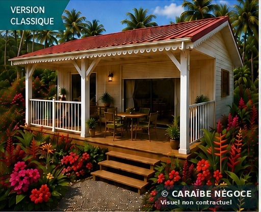 Bungalow locatif 20 m² en Guadeloupe